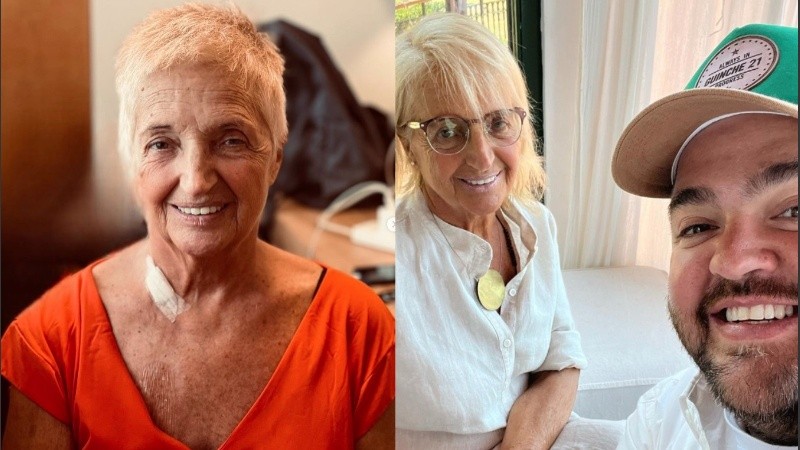 Darío Barassi junto a su mamá, Laura.