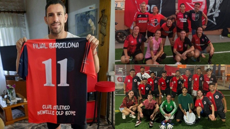 Maxi firmó una camiseta que será sorteada el 4 de noviembre entre quienes asistan al festejo de Newell's.