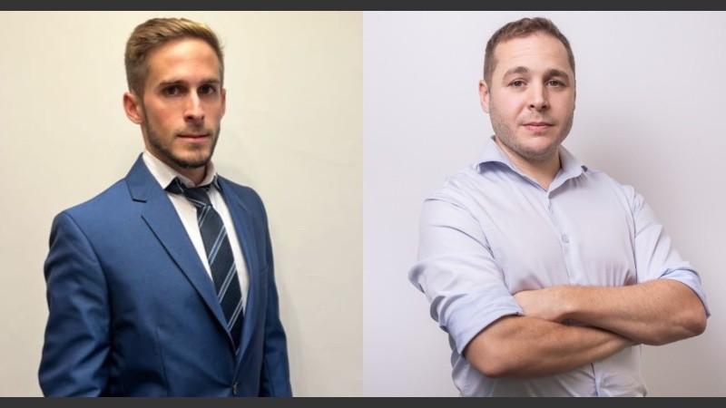 Tomás Rodríguez Ansaldi y Lisandro Nasini, operadores de Bolsa