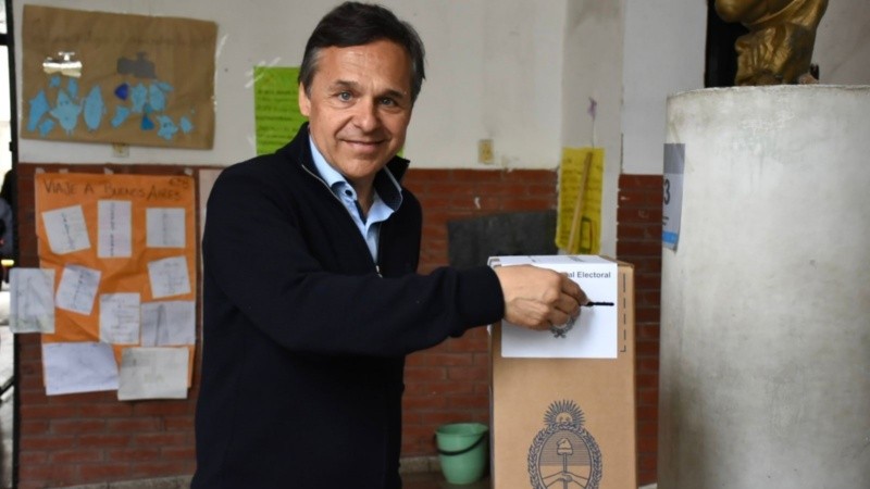 Giuliano votó este domingo en Rosario.