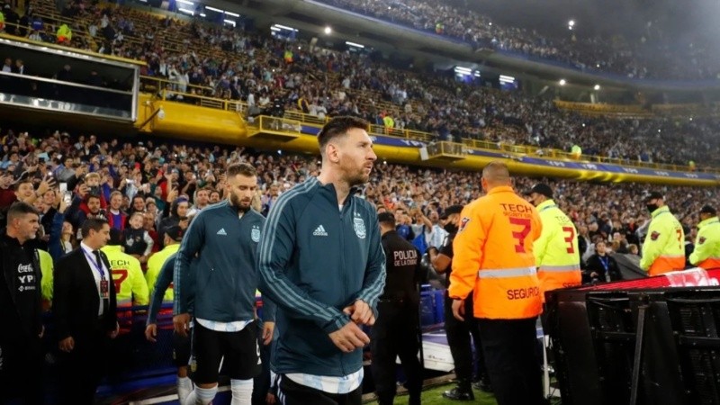 La selección jugó en la Bombonera por última vez en el 2022 antes del mundial.