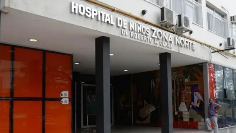 El hospital de Niños Zona Norte donde están internados los niños.