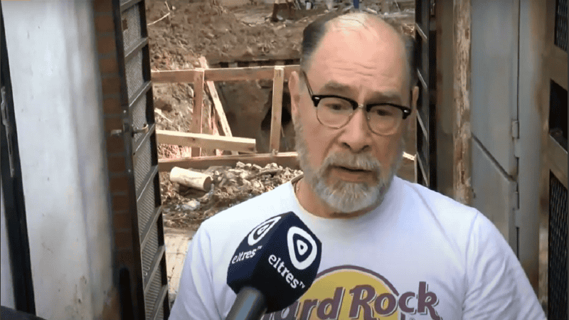 Carlos precisó que sale cada día a la rehabilitación pero desde el viernes fue imposible.