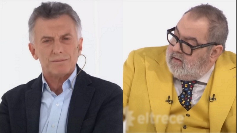 Mauricio Macri y Jorge Lanata, en un mano a mano en 