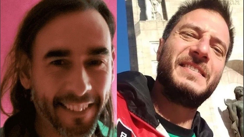 El imputado Ariel Cabrera y el prófugo Damián Reinfestuel. No trascendió imagen del segundo imputado Juan josé Massón.