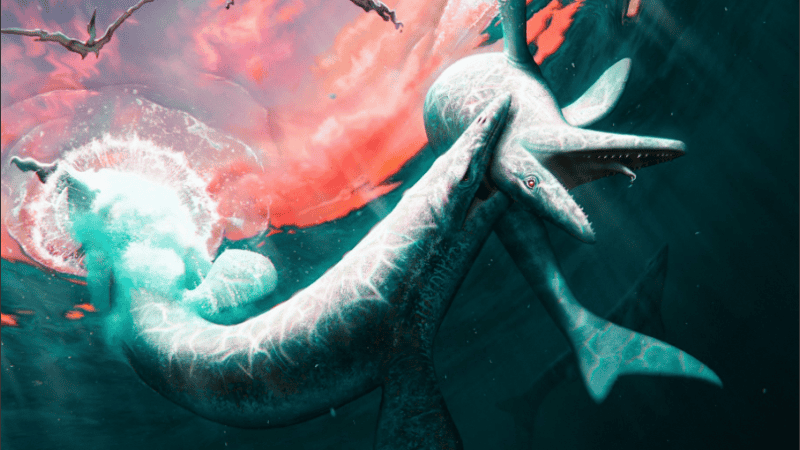 Se cree que Jǫrmungandr walhallaensis medía 8 metros de largo.