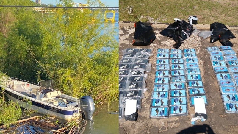 La droga fue secuestrada en jurisdicción de Rosario y Arroyo Seco el pasado sábado.
