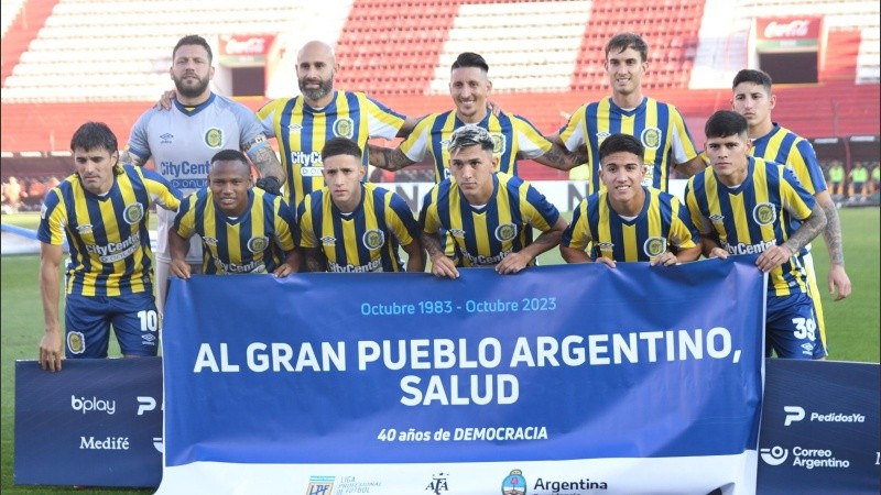 Los once titulares canallas que iniciaron el partido ante Barracas.