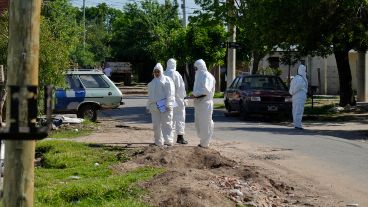 Personal policial trabajó en la zona del ataque.