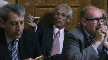 Juan Daniel Amelong en el juicio por la causa Guerrieri III, en la que fue condenado.