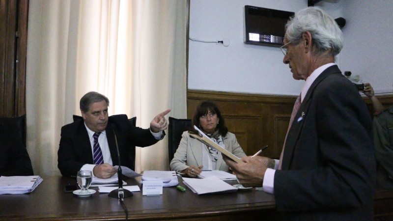 Juan Daniel Amelong en el juicio por la causa Guerrieri III, en la que fue condenado.