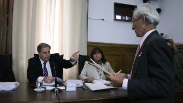 Juan Daniel Amelong en el juicio por la causa Guerrieri III, en la que fue condenado.