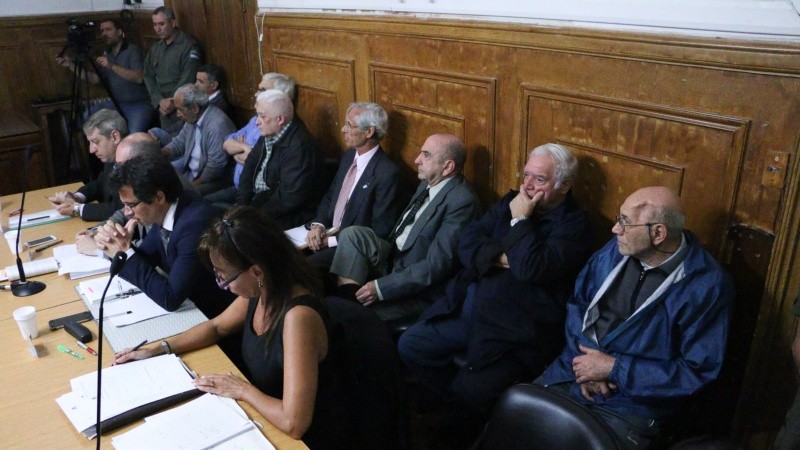 Juan Daniel Amelong en el juicio por la causa Guerrieri III, en la que fue condenado.