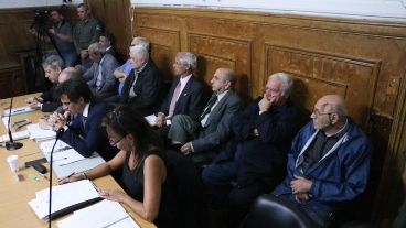 Juan Daniel Amelong en el juicio por la causa Guerrieri III, en la que fue condenado.