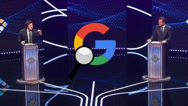El candidato oficialista recurrió al buscador de Google como recurso para exponer a su rival.