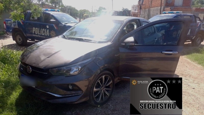 El Cronos recuperado en barrio Triángulo fue sometido a peritajes.