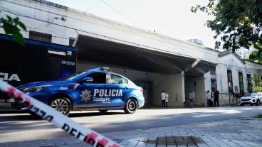 El hospital Provincial tras el crimen del policía.