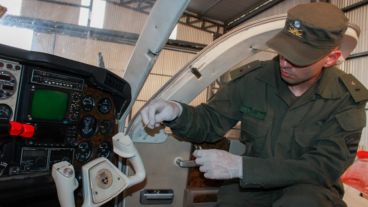 Una de las aeronaves incautadas en el procedimiento "Cosechas blancas".