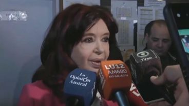 La vicepresidente Cristina Fernández de Kirchner.