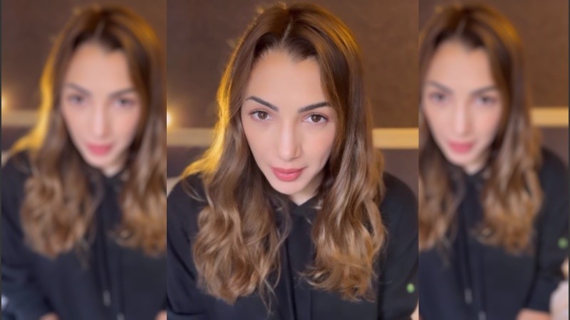 La actriz Thelma Fardin.