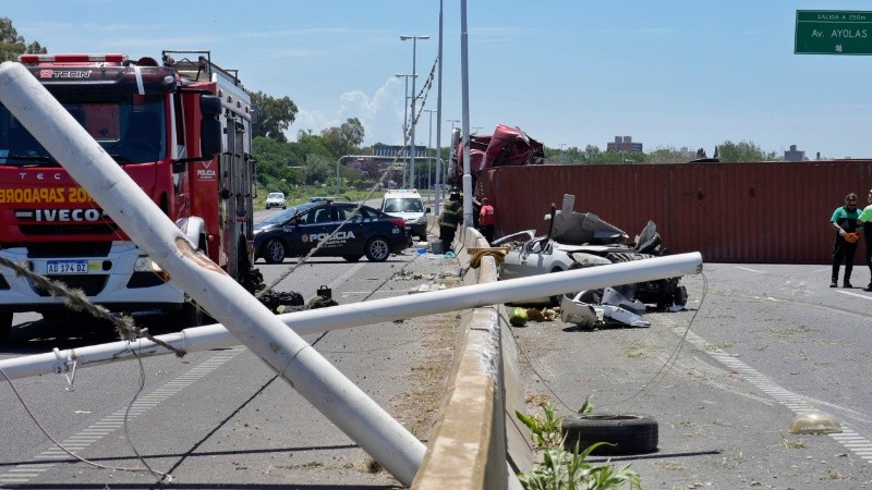 El choque se produjo sobre Circunvalación a la altura de Ayolas.