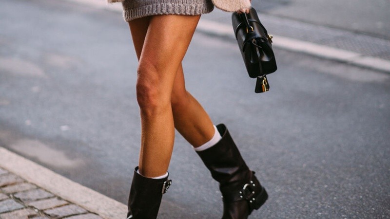 Las botas altas continuarán usándose durante los días más cálidos del año.