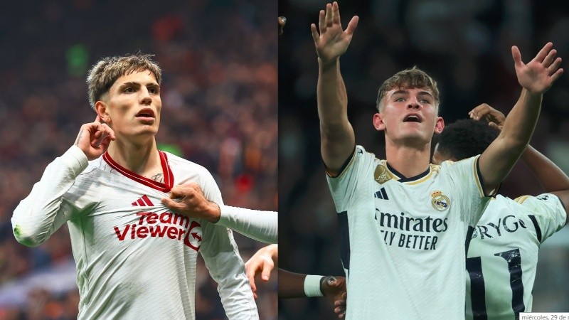 Gritos de Garnacho y Nico Paz. Los pibes hispano-argentinos brillaron.