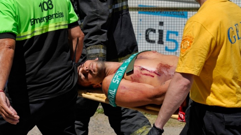 Se trabajó como si hubiera ocurrido un choque múltiple.