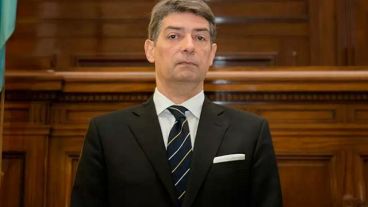 Rosatti usa el departamento como espacio de trabajo.