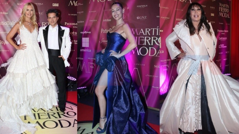 Valeria Mazza, Ángel de Brito, Pampita y Moria Casán en los premios Martín fierro de la Moda