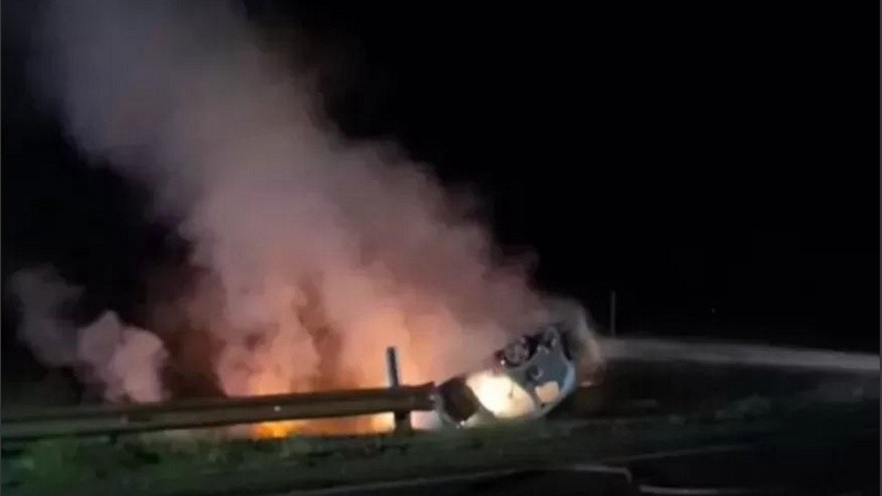 Imágenes del siniestro fatal en Rufino.