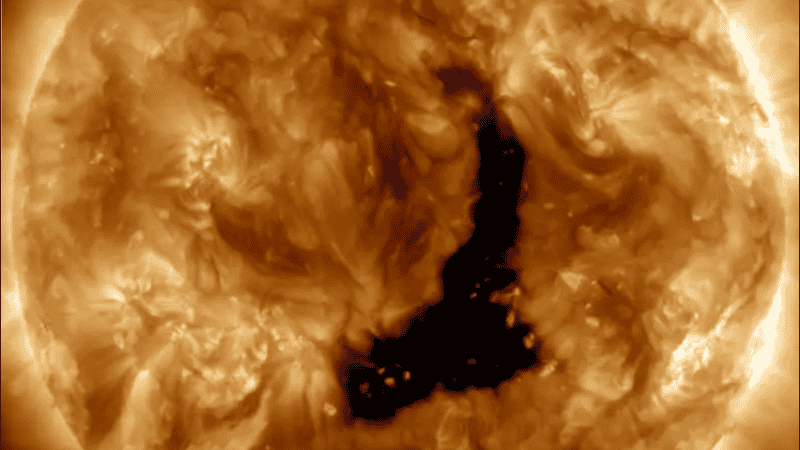 Los agujeros coronales pueden ocurrir en cualquier punto del ciclo solar.