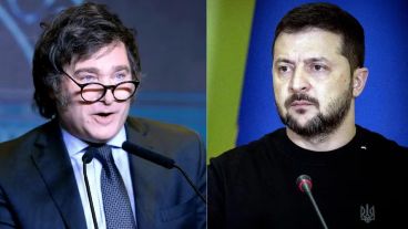 Javier Milei y Volodímir Zelensky.
