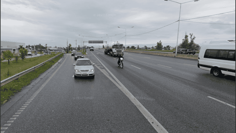 La zona donde se produjo el siniestro.