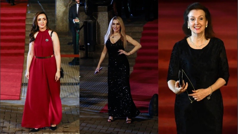 Victoria Villaruel, Fátima Florez y Diana Mondino, alguno de los looks en el Teatro Colón.