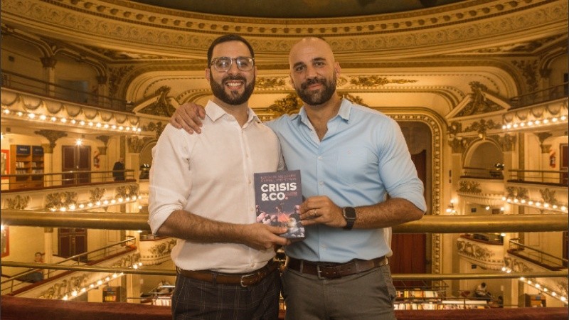 Gabriel y Ezequiel durante la presentación