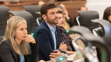 El concejal de Ciudad Futura en la sesión especial de este lunes.