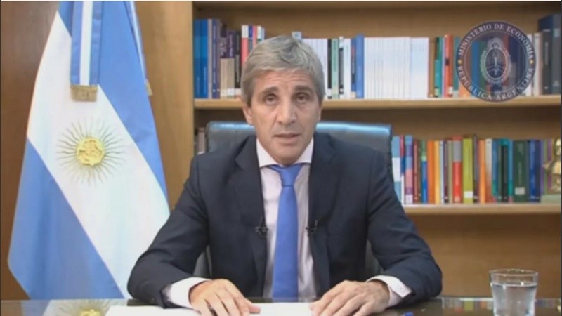 El ministro de economía Luis Caputo.