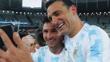 "Ojalá que Argentina pueda volver a ganarla", dijo de manera totalmente impersonal Scaloni sobre el escenario del sorteo de la Copa América.