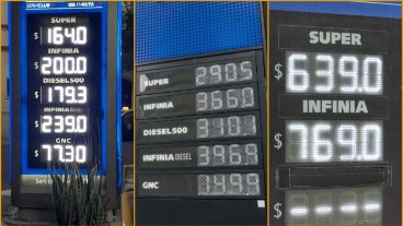 De izquierda a derecha: precios noviembre 22, agosto 2023 y diciembre 2023.