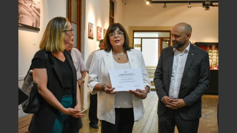 Renata Ghilotti, Graciela Alabarce y Gustavo Puccini.