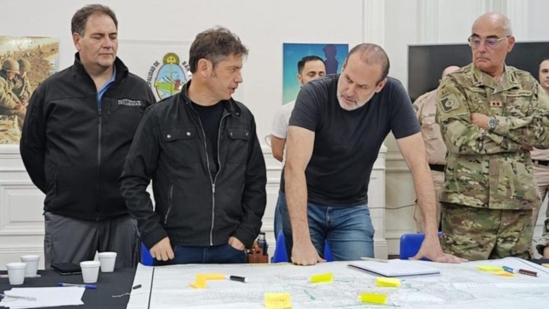 Kicillof: “Fue una catástrofe climática que barrió a toda la provincia”.