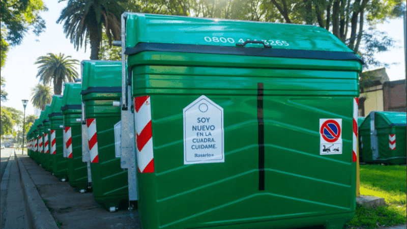 Contenedores de basura para zona norte.