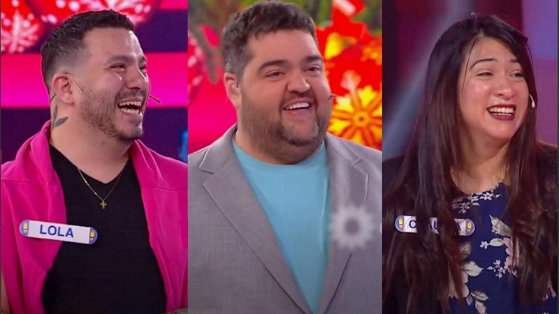 Lola, Darío y Claudia en una divertida charla.