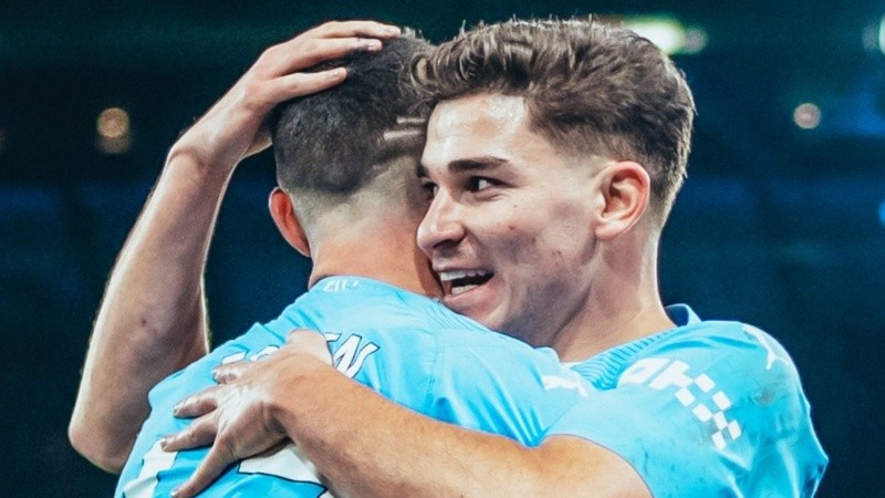 Julián Álvarez volvió a ser clave en un nuevo triunfo del Manchester City.