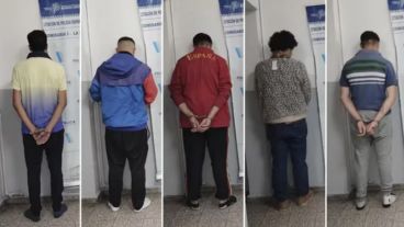 Los detenidos por el crimen.