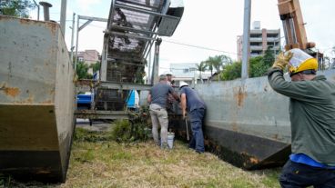 Tras una vida poco productiva, el Sabalito fue retirado de las aguas del Ludueña.