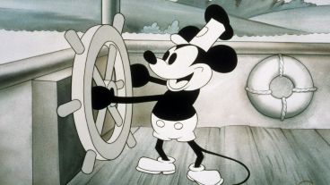 La versión de Mickey Mouse que apareció en el filme "Barco de vapor Willie", lanzado en 1928.