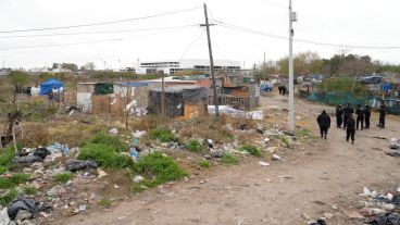 El crimen en "La ciudad perdida" de Las Flores sur.