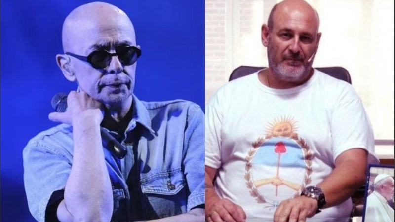 El músico Carlos Solari y el periodista Santiago Cúneo.